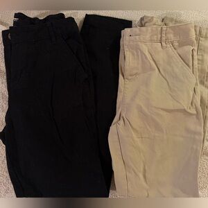 Old Navy Black and Tan Pants Set size 4